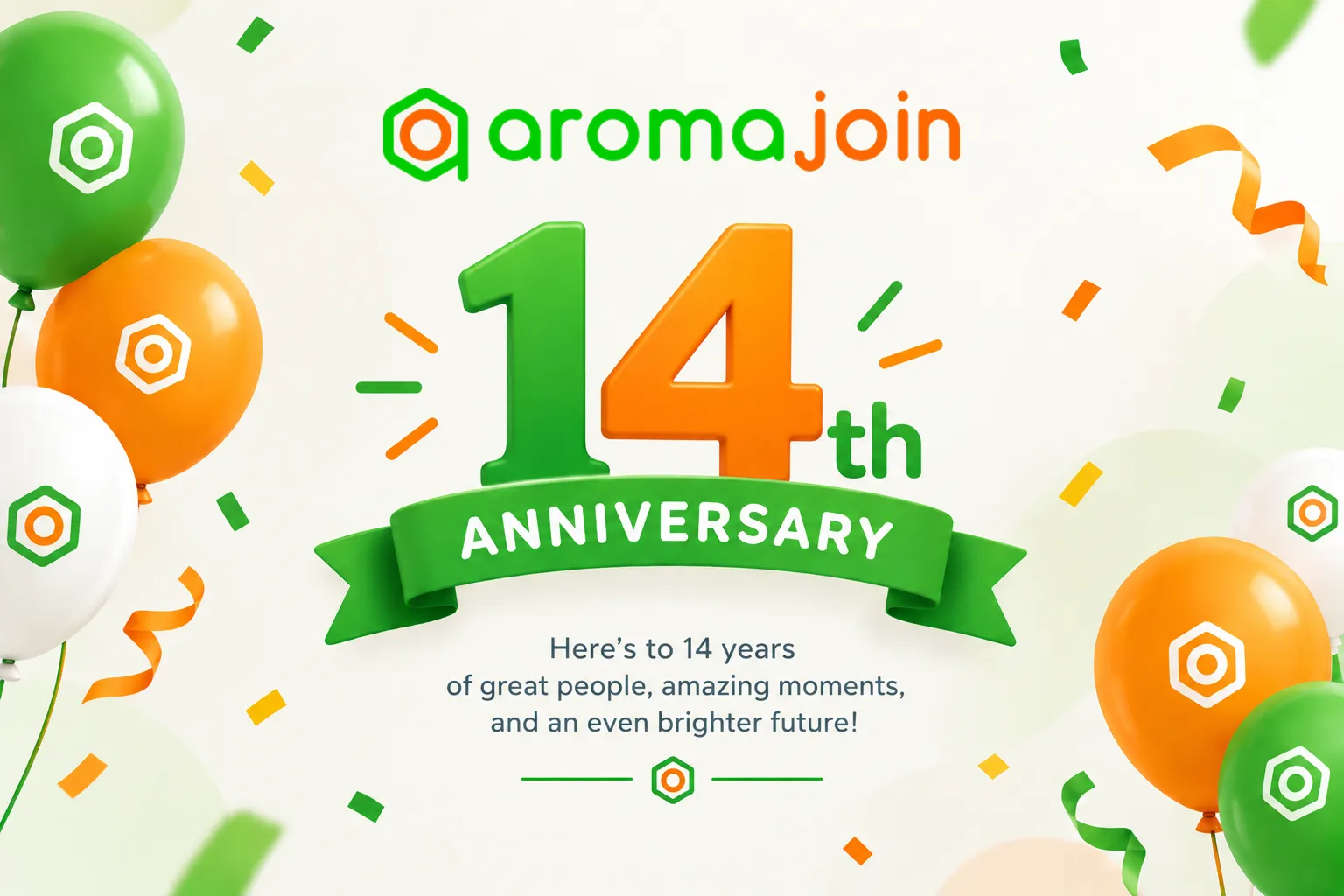 Aromajoin celebrates its 14th anniversary