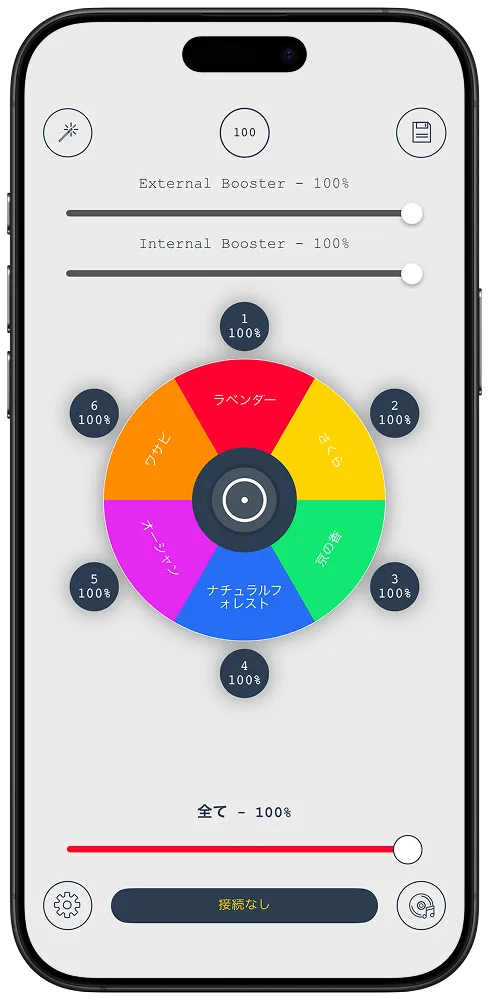 AromaCreator interface