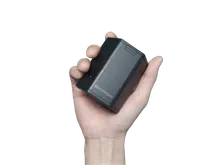 Aroma Shooter 2 held in hand for scale